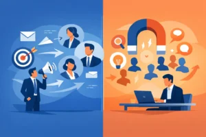 Qué diferencia hay entre outbound e inbound B2B