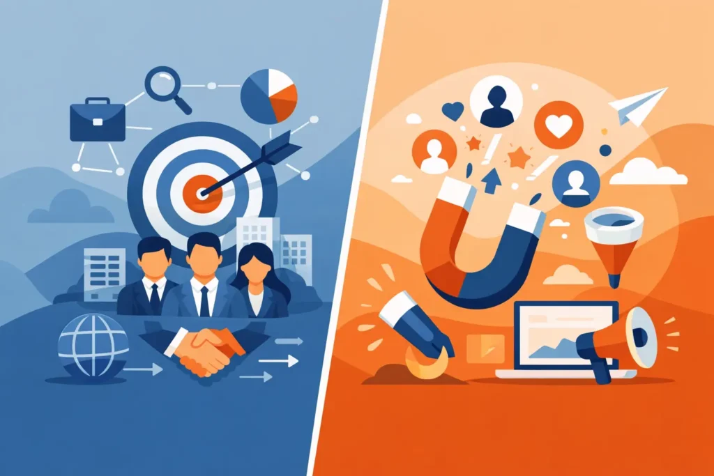 ABM vs inbound marketing: cuál conviene