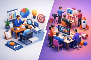Consultoría marketing vs agencia: qué conviene